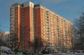 Modern generic apartment house in Moscow