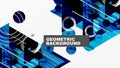 Modern geometric background - overlapping triangles with smooth gradients and