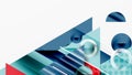 Modern geometric background - overlapping triangles with smooth gradients and