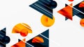 Modern geometric background - overlapping triangles with smooth gradients and
