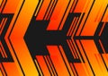 Abstract orange and black background with arrows. Vector illustration Royalty Free Stock Photo