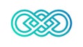 Modern geometric Celtic knot with intertwined design, vector design Generative AI Royalty Free Stock Photo