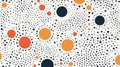 Modern Geometric Dot Pattern in Vibrant Colors Royalty Free Stock Photo