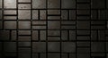 Modern geometric gray tile wall texture with structured rectangular pattern Royalty Free Stock Photo
