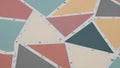 Modern geometric mosaic pattern background with colorful abstract triangular shapes Royalty Free Stock Photo