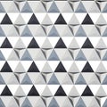Modern geometric pattern with gray and white triangles Royalty Free Stock Photo