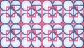 Modern Geometric Pattern with Red Squares and Grey Circles Royalty Free Stock Photo