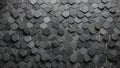 Modern Geometric Slate: Gray Hexagon Elegance. AI Generate Royalty Free Stock Photo