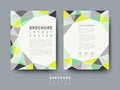 Modern geometric style flyer template Royalty Free Stock Photo