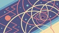 Modern Geometric Triangle Pattern, Abstract Interlocking Design, vector design Generative AI Royalty Free Stock Photo