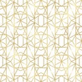 A modern geometric vector seamless pattern featuring a thin gold line texture on a white background Royalty Free Stock Photo