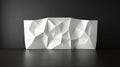Modern Geometric Wall Panel Design in White Royalty Free Stock Photo