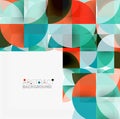 Modern geometrical abstract background circles Royalty Free Stock Photo