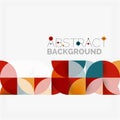Modern geometrical abstract background circles Royalty Free Stock Photo