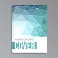 Modern geometrical cover template, polygonal design,