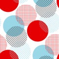 Modern geometry polka dot seamless pattern