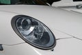 Modern german sports car headlamp Royalty Free Stock Photo