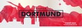 Germany Dortmund skyline city gradient vector banner