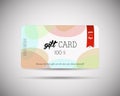 Modern gift card template