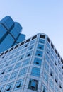 Modern glass building blue sky Royalty Free Stock Photo