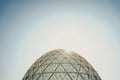 Glass building dome. Glass roof. Modren architecture Royalty Free Stock Photo