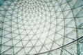 Glass building dome. Glass roof. Modren architecture Royalty Free Stock Photo