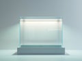 Modern Glass Display Case Royalty Free Stock Photo