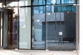 Glass entrance of an office building