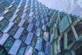 Modern glass facade of the Harpa Concert Hall in Reykjavik