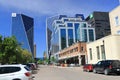 Regina Downtown Street with Modern Highrise Buildings, Saskatchewan, Canada