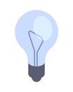 Modern glass lightbulb isometric vector electricity lamp brainstorming business innovation idea