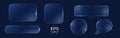 Glass Morphism UI kit Abstract Interface Elements Royalty Free Stock Photo