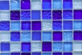 Modern glass mosaic tiles background. Mix color pattern for decoration. Texture tiles surface of bathroom or the kitchen Royalty Free Stock Photo