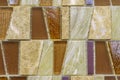 Modern glass mosaic tiles background. Mix color pattern for decoration. Texture tiles surface of bathroom or the kitchen Royalty Free Stock Photo