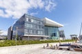 Modern glass office building in an expensive area of Copenhagen, Denmark. Royalty Free Stock Photo