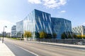 Modern glass office building in an expensive area of Copenhagen, Denmark. Royalty Free Stock Photo