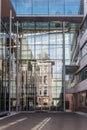 Modern glass office building with reflection Royalty Free Stock Photo