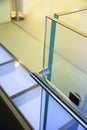 Modern glass railing