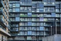 Modern glass residential building of apartment complex of One Beacon, Beacon Court, Sandyford, Dublin, Ireland Royalty Free Stock Photo