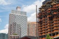 Modern Glass Residential Buildings and Construction in Long Island City Queens New York Royalty Free Stock Photo