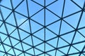 Modern glass roof and sky Royalty Free Stock Photo