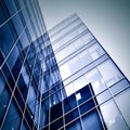 Modern glass silhouettes of skyscrapers Royalty Free Stock Photo