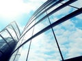 Modern glass skyscraper building exterior background Royalty Free Stock Photo