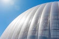 Modern glass sphere roof abstract building dome. Royalty Free Stock Photo