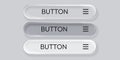 Modern glassmorphism and neumorphism UI buttons. User interface elements design. Royalty Free Stock Photo