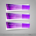 Modern Glossy Vector Banners Royalty Free Stock Photo