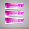 Modern Glossy Vector Banners Royalty Free Stock Photo