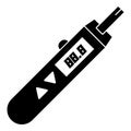 Modern glucometer icon, simple style Royalty Free Stock Photo