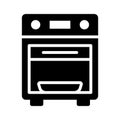 A modern glyph icon of home cooking range Royalty Free Stock Photo