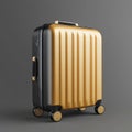 Luxury Gold Suitcase Royalty Free Stock Photo